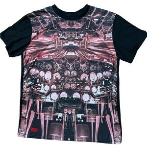 Rich‎ Gang Hi Speed Takeoff Airplane Cockpit T-Shirt Men's Size Large
